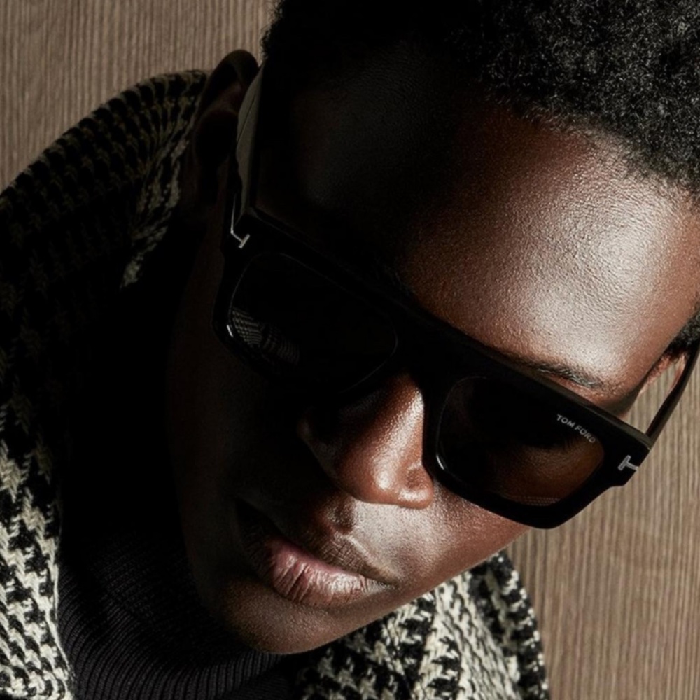 TOM FORD Fausto Thick Acetate Sunglasses - Black - Picture 7 of 16